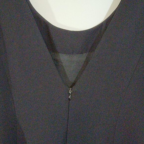 Linda Allard Ellen Tracy Classic Little Black Dress Sleeveless Back Zip Sz 6 EUC - Picture 3 of 6